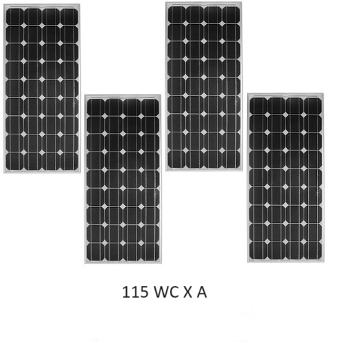 Lot de 4 Panneaux Photovoltaïques VICTRON 115 Wc 12V Mono