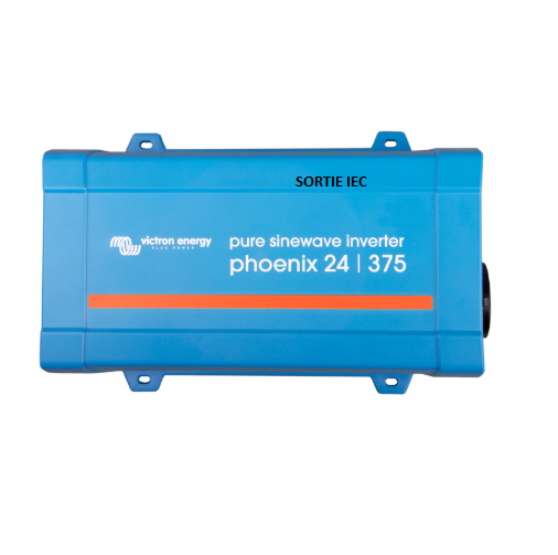 Convertisseur 24V - 230V 375 VA SORTIE IEC VE DIRECT Pur Sinus VICTRON