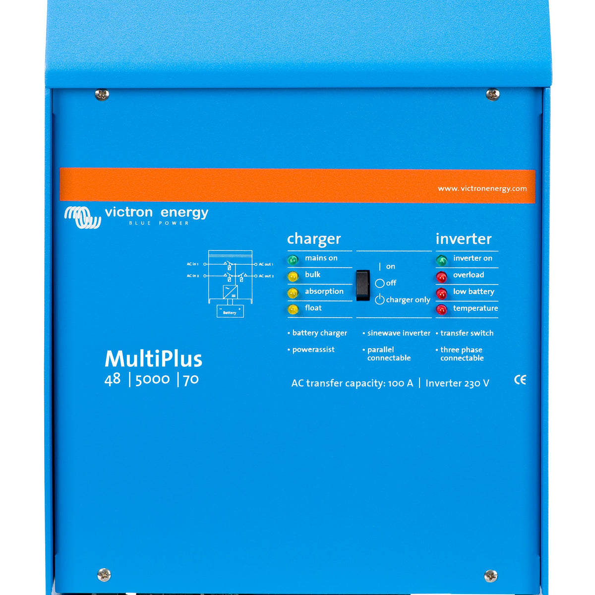 Convertisseur / chargeur pur sinus 5000VA - Multiplus-II GX 48V 70-50 Convertisseur / chargeur pur sinus 5000VA - Multiplus-II GX 48V 70-50