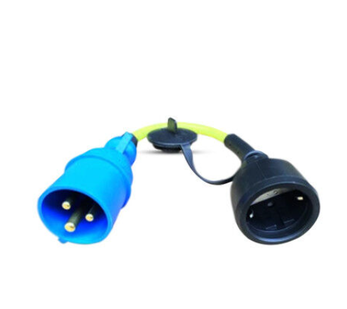 Cordon adaptateur entre 16A/250V-CEE et une prise Schuko