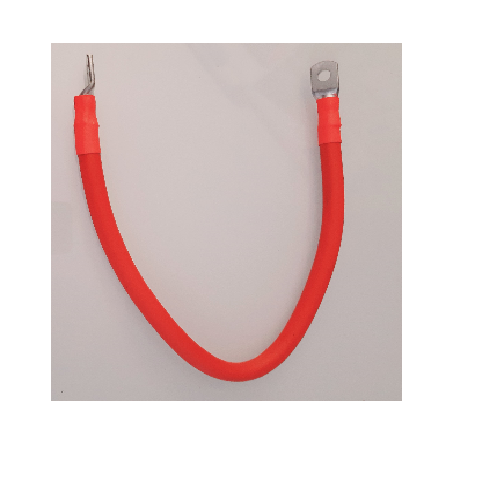 Cable rouge batterie convertisseur 45cm- 2 cosses M8- 50 mm2