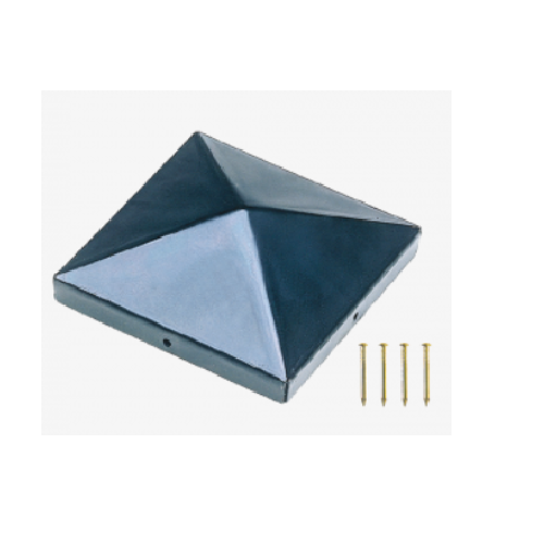 Chapeau noir de poteau 7 cm de coté