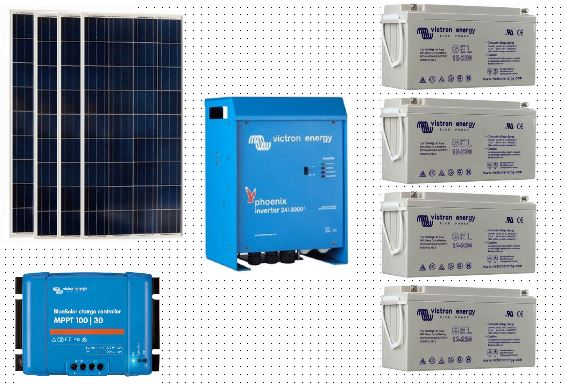 Kit Photovoltaique complet SITE ISOLE 1660 Wc - 48 Volts
