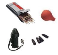 Kit contrôle d'étanchéité à l'air (4 elements : poire + 10 tubes fumigènes+bouchons obturateurs+coupe tube) - DRAGER