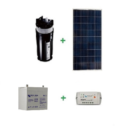 Kit Solaire pompage immergé Shurflo 9325 en 12V avec cablage solaire