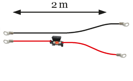 Kit cablage régulateur / batterie 16mm² et 2M