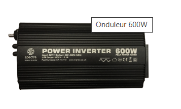 convertisseur quasi sinus SPECTRA 12V et 600W