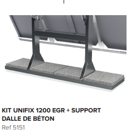 Kit Unifix 1200 EGR + fixation dalle beton de lestage
