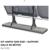 Kit Unifix 1200 EGR + fixation dalle beton de lestage