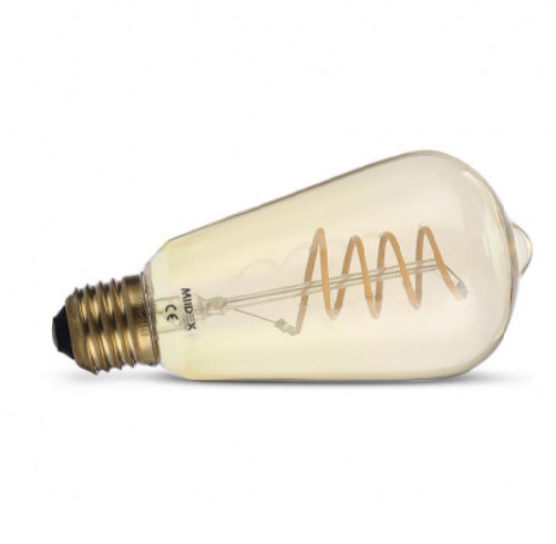 Ampoule E27 à  filament spirale 4w blanc chaud