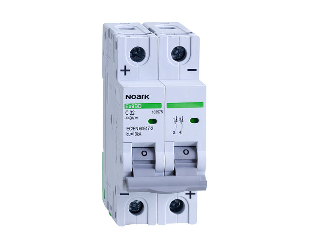 Disjoncteur Protection Circuit 2P DC 125A - MCCB Solaire 600V Pour Installation Photovoltaïque
