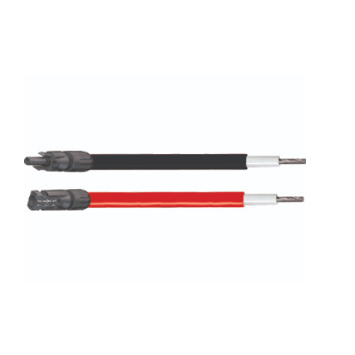 2 X 5 M rallonges solaires 6 mm2 rouge et noir avec MC4