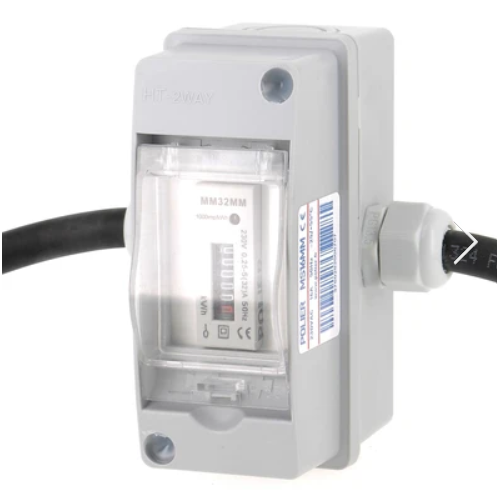 Compteur electrique monophasé 16A - Prises de type Schuko